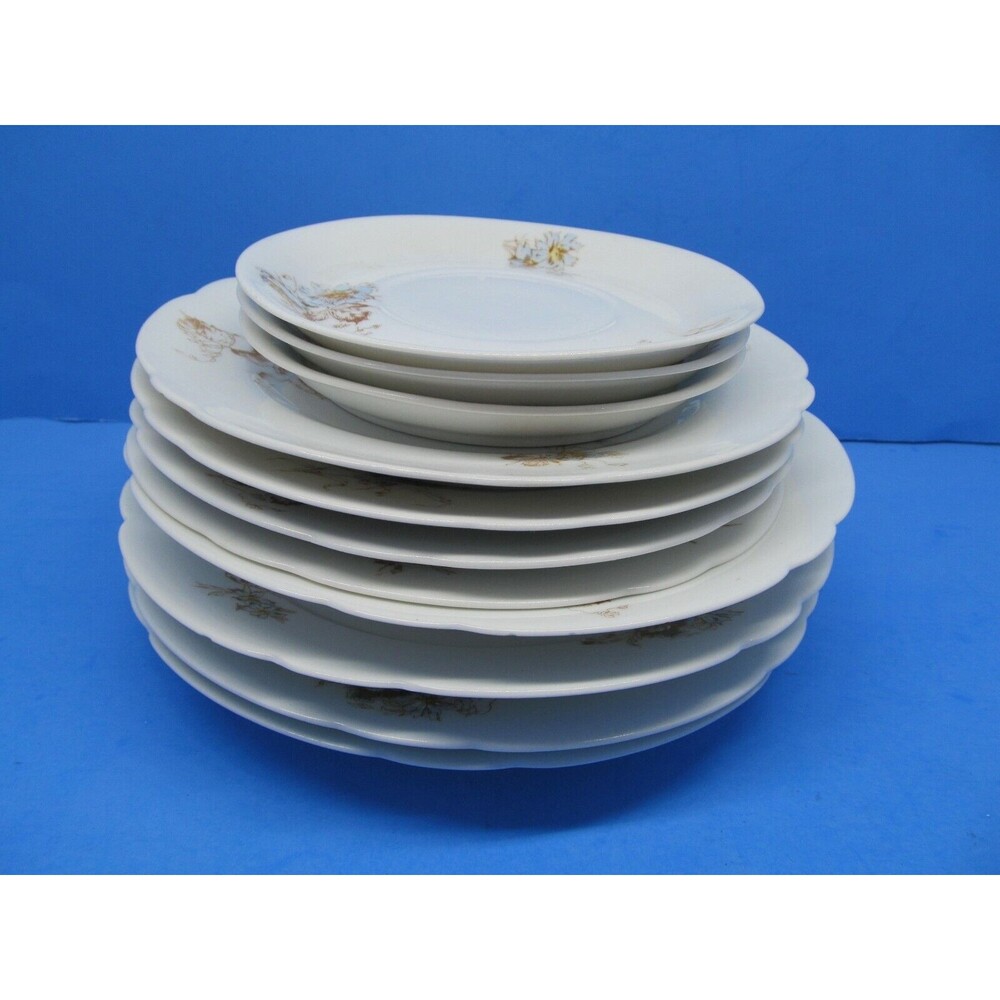Leonard Vienna Austria Plates Lot Three 7.5", Three 8.5", Three 5.5, One Bowl
